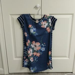 Blue dress with flowers